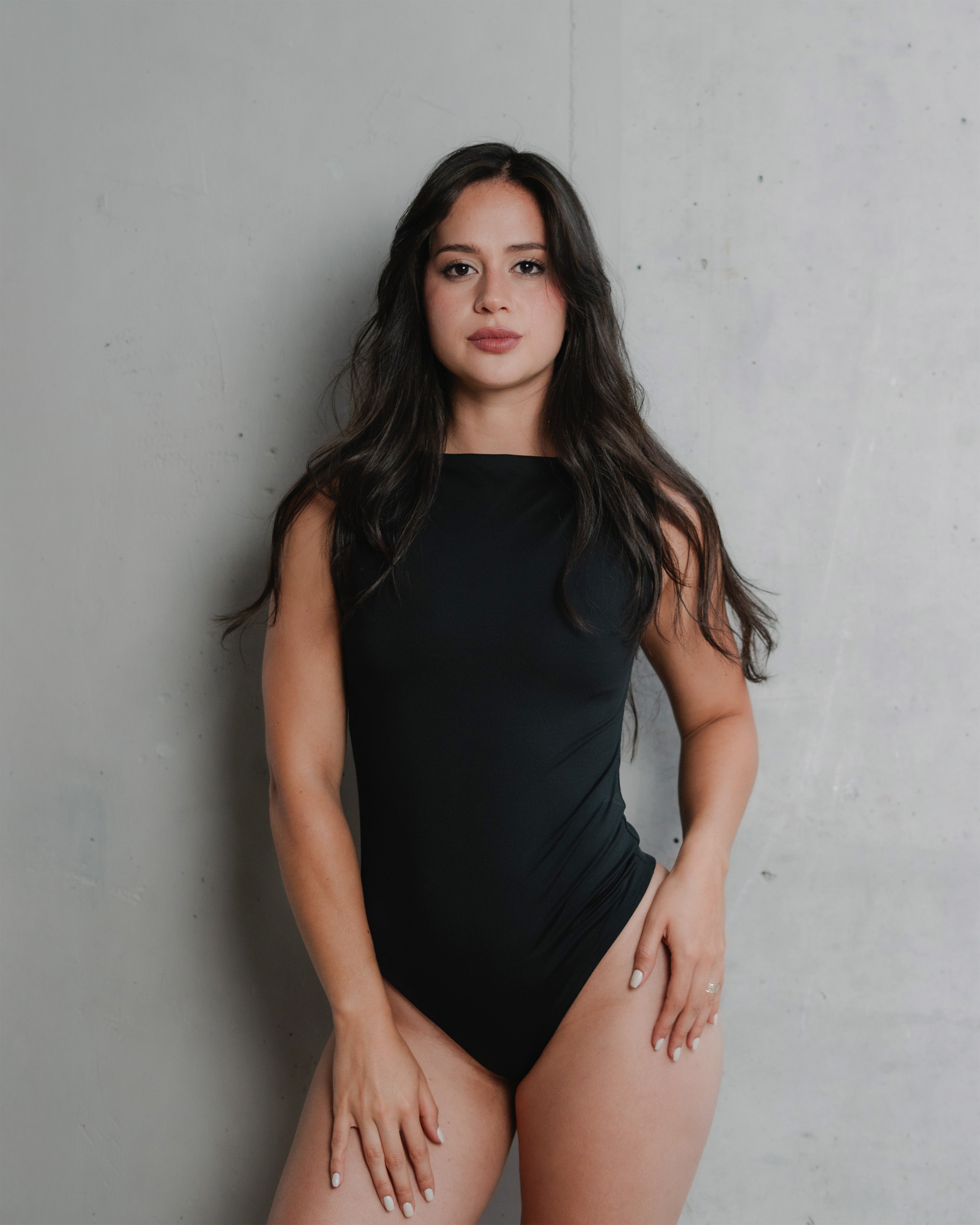 Body cuello bandeja sin mangas