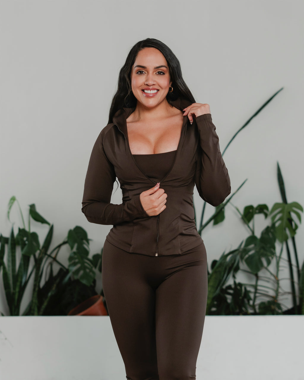 Conjunto deportivo top - licra y chaqueta