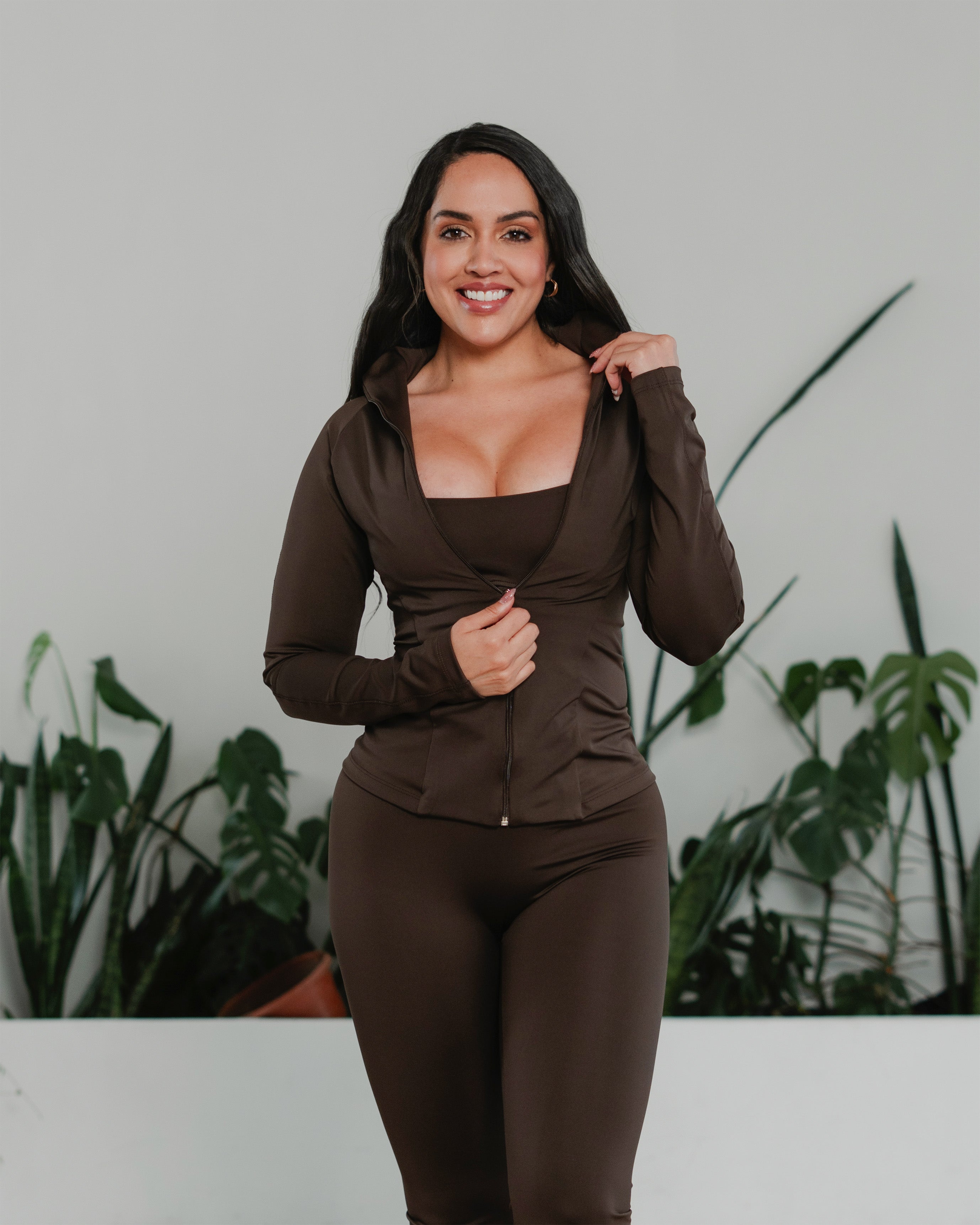 Conjunto deportivo top - licra y chaqueta