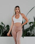 Conjunto deportivo combinado top y licra